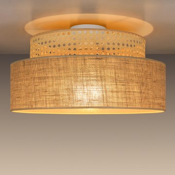 Deckenleuchte BOHO 1xE27/60W/230V d 40 cm Rattan