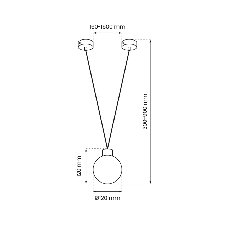 Deckenleuchte an Kabel CAPRI 1xG9/7W/230V
