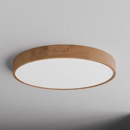 Deckenleuchte CLEO 6xE27/24W/230V Ø 80 cm Eiche