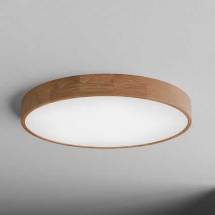 Deckenleuchte CLEO 6xE27/24W/230V Ø 80 cm Eiche