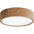 Deckenleuchte CLEO für Badezimmer mit Sensor, 3x E27/24W/230V, Ø 37,5 cm, IP54, Eiche