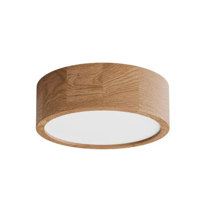 Deckenleuchte CLEO mit Sensor, 2xE27/24W/230V, Ø 27,5 cm, Eiche