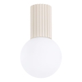 Deckenleuchte für Badezimmer HALO 1xG9/8W/230V d 12 cm IP44 cremefarben