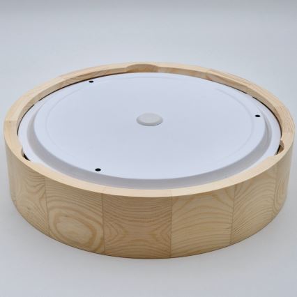Deckenleuchte für Badezimmer NATURAL 3xE27/15W/230V IP54 Kiefer ø 37 cm