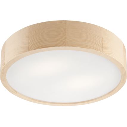 Deckenleuchte für Badezimmer NATURAL 3xE27/15W/230V IP54 Kiefer ø 37 cm