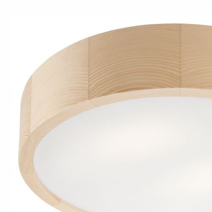 Deckenleuchte für Badezimmer NATURAL 3xE27/15W/230V IP54 Kiefer ø 37 cm
