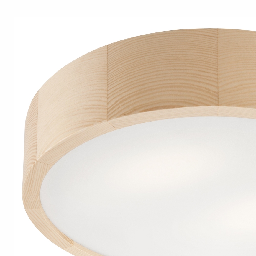 Deckenleuchte für Badezimmer NATURAL 3xE27/15W/230V IP54 Kiefer ø 37 cm