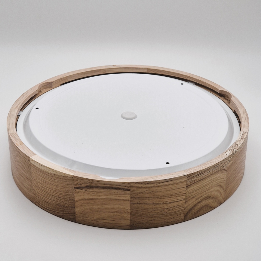 Deckenleuchte für Badezimmer OAK 3xE27/15W/230V Eiche ø 37 cm IP54