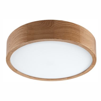 Deckenleuchte für Badezimmer OAK 3xE27/15W/230V Eiche ø 37 cm IP54