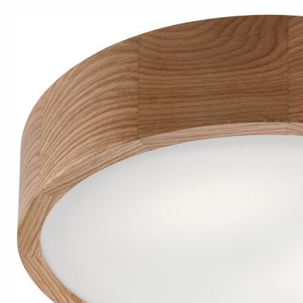 Deckenleuchte für Badezimmer OAK 3xE27/15W/230V Eiche ø 37 cm IP54