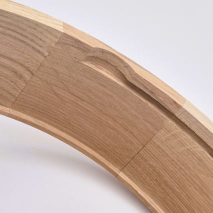 Deckenleuchte für Badezimmer OAK 3xE27/15W/230V Eiche ø 37 cm IP54