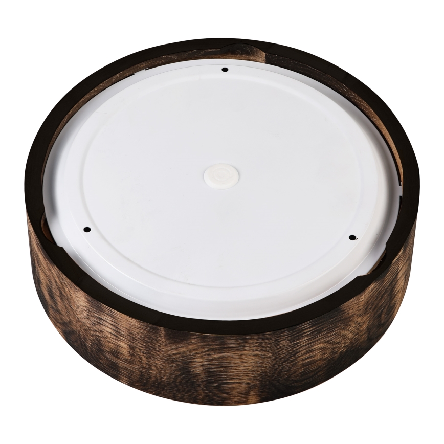 Deckenleuchte für Badezimmer OAK SMOKY 2xE27/15W/230V IP54 ø 27,5 cm Eiche/braun