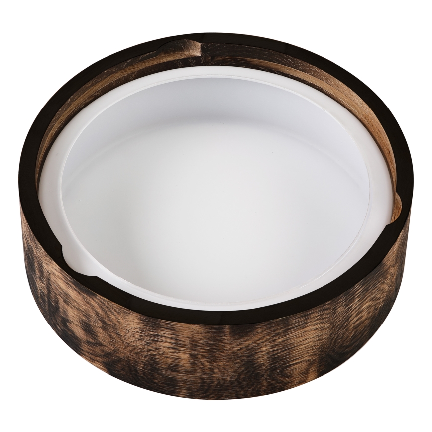 Deckenleuchte für Badezimmer OAK SMOKY 2xE27/15W/230V IP54 ø 27,5 cm Eiche/braun