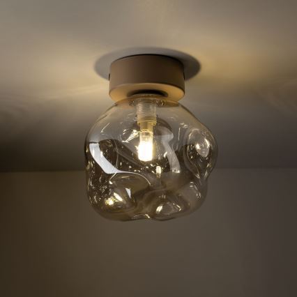 Deckenleuchte LAVA 1xG9/8W/230V beige/rauchfarben beige