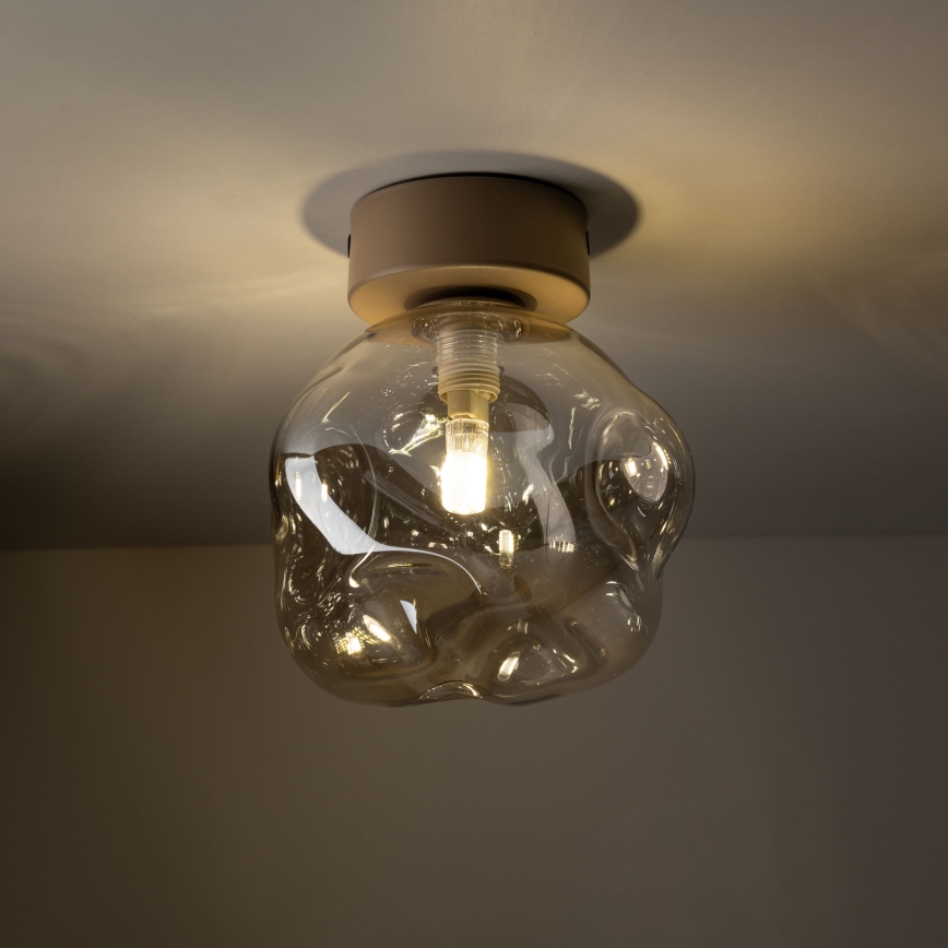 Deckenleuchte LAVA 1xG9/8W/230V beige/rauchfarben beige