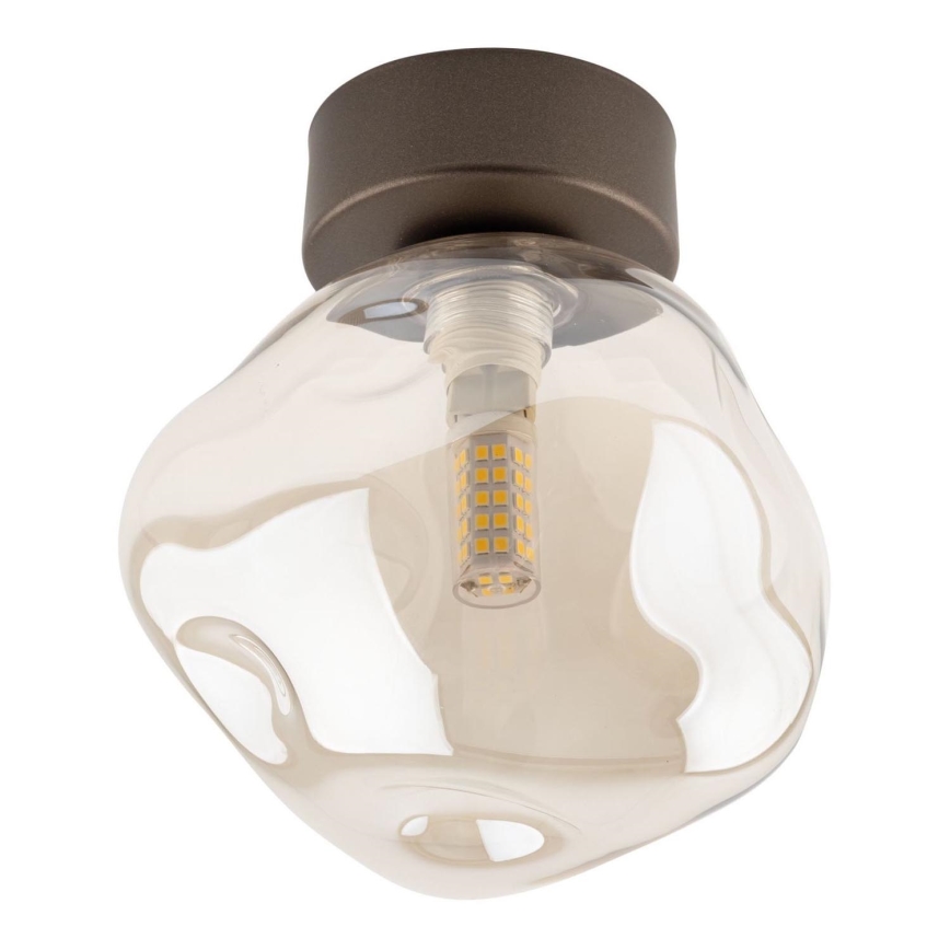 Deckenleuchte LAVA 1xG9/8W/230V Bronze/rauchiges Beige