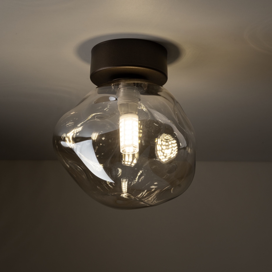 Deckenleuchte LAVA 1xG9/8W/230V Bronze/rauchiges Beige