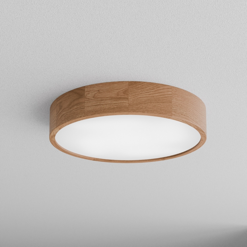 Deckenleuchte mit Sensor CLEO 4xE27/24W/230V Ø 47,5 cm Eiche