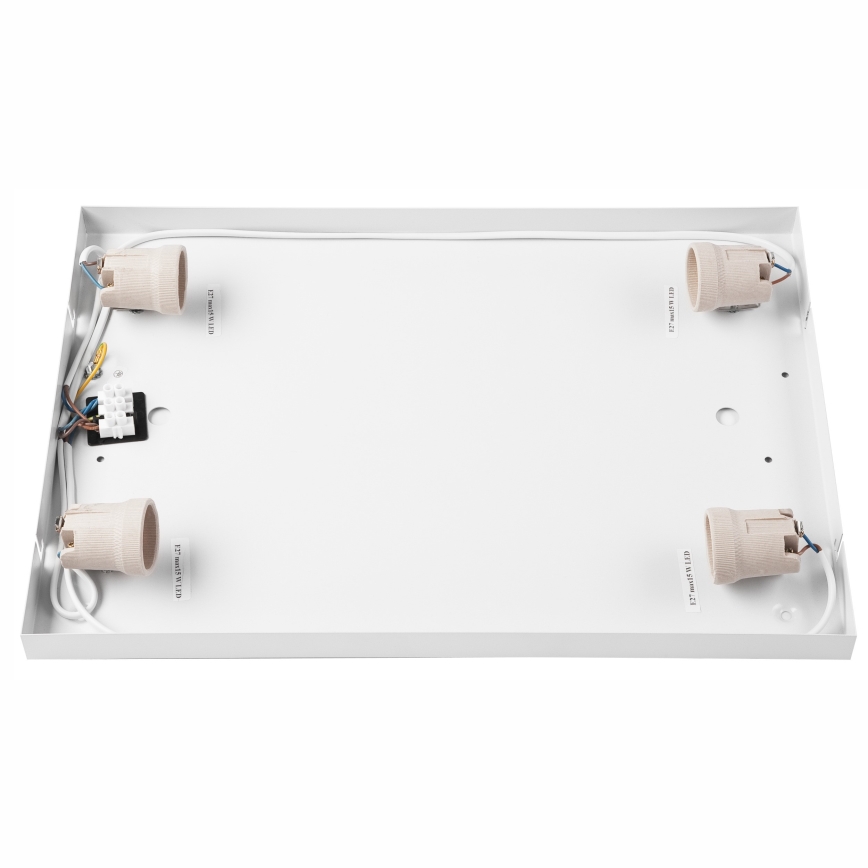 Deckenleuchte NATURAL SQUARE 4xE27/15W/230V 45x45 cm Kiefer