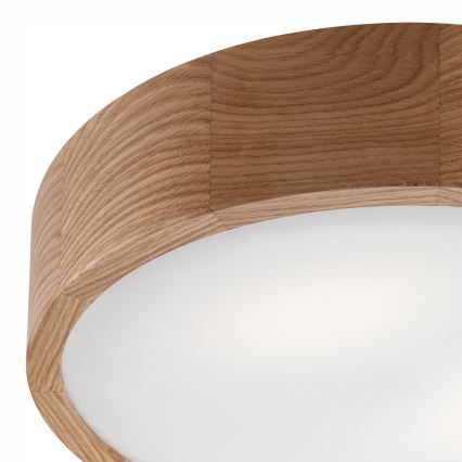 Deckenleuchte OAK 2xE27/60W/230V Eiche Ø 37,5 cm