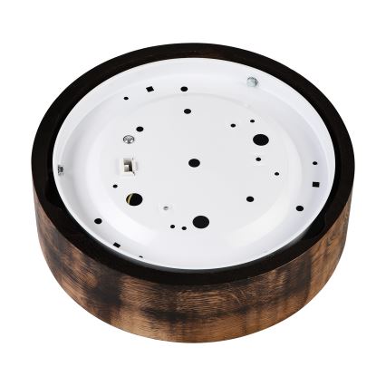 Deckenleuchte OAK SMOKY 1xE27/15W/230V Ø 27,5 cm Eiche/dunkelbraun