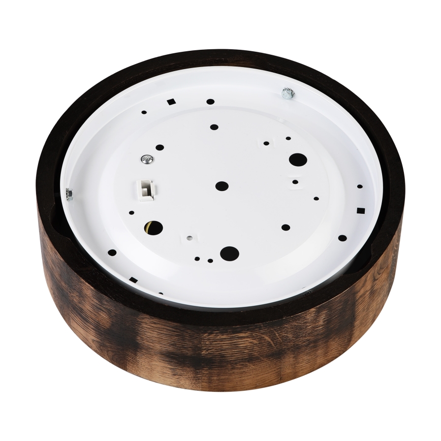 Deckenleuchte OAK SMOKY 1xE27/15W/230V Ø 27,5 cm Eiche/dunkelbraun