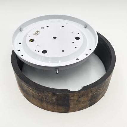 Deckenleuchte OAK SMOKY 1xE27/15W/230V Ø 27,5 cm Eiche/dunkelbraun