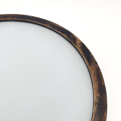 Deckenleuchte OAK SMOKY 1xE27/15W/230V Ø 27,5 cm Eiche/dunkelbraun