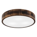 Deckenleuchte OAK SMOKY 3xE27/15W/230V ø 47,5 cm Eiche/dunkelbraun