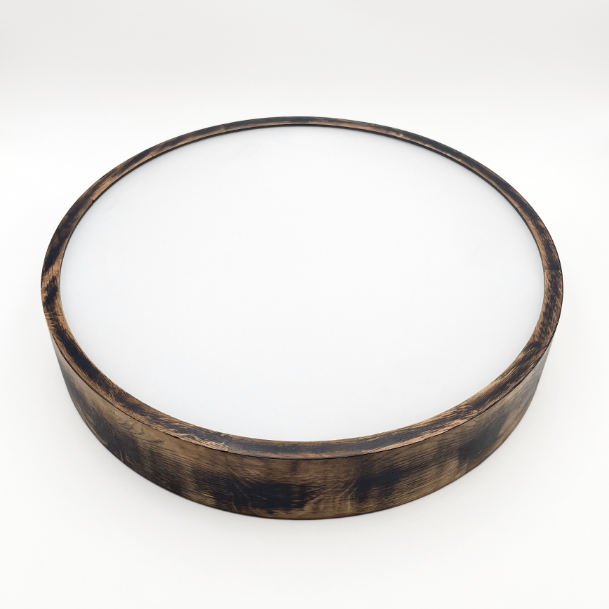 Deckenleuchte OAK SMOKY 3xE27/15W/230V Ø 47,5 cm Eiche/dunkelbraun