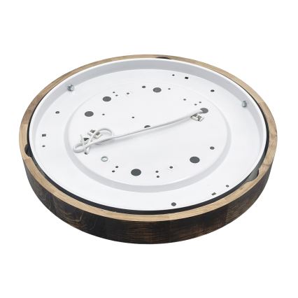 Deckenleuchte OAK SMOKY SLIM 2xE27/15W/230V Ø 37 cm Eiche/dunkelbraun