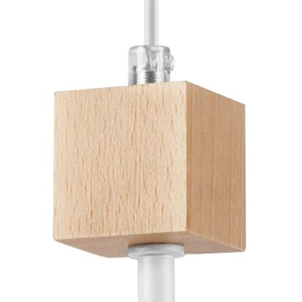 Deckenleuchte an Kabel ORAZIO 1xE27/60W/230V Buche