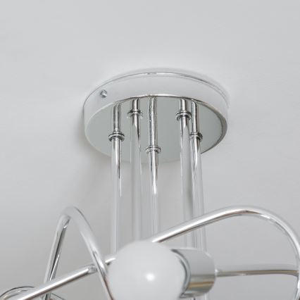 Deckenleuchte OXFORD 5xE27/15W/230V, glänzender Chrom