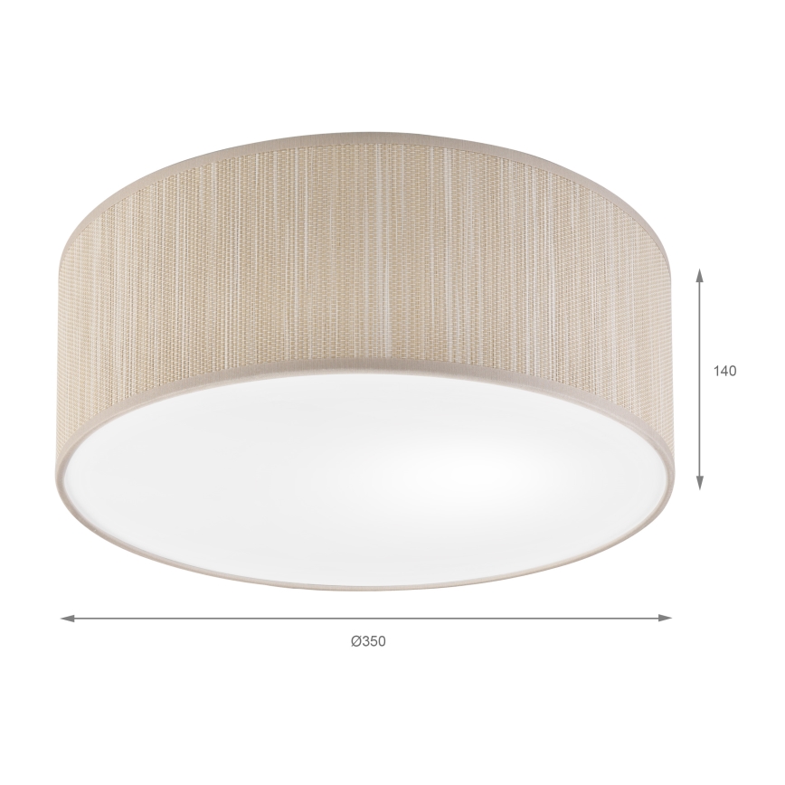 Deckenleuchte SIRJA 1xE27/15W/230V Ø 35 cm beige