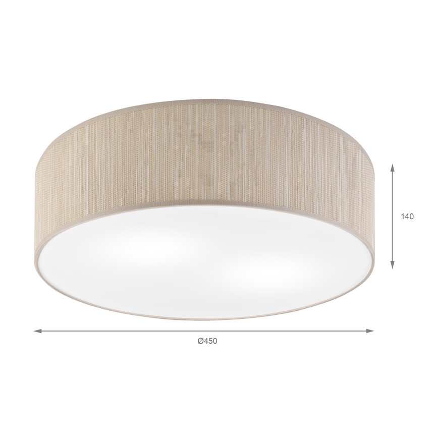 Deckenleuchte SIRJA 2xE27/15W/230V, Ø 45 cm, beige