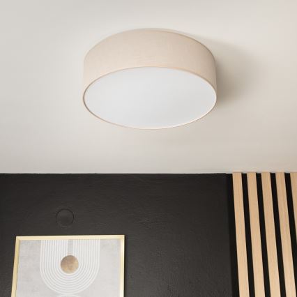 Deckenleuchte SIRJA 2xE27/60W/230V Ø 45 cm Beige