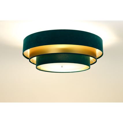 Deckenleuchte TRINITI 2xE27/60W/230V grün/gold