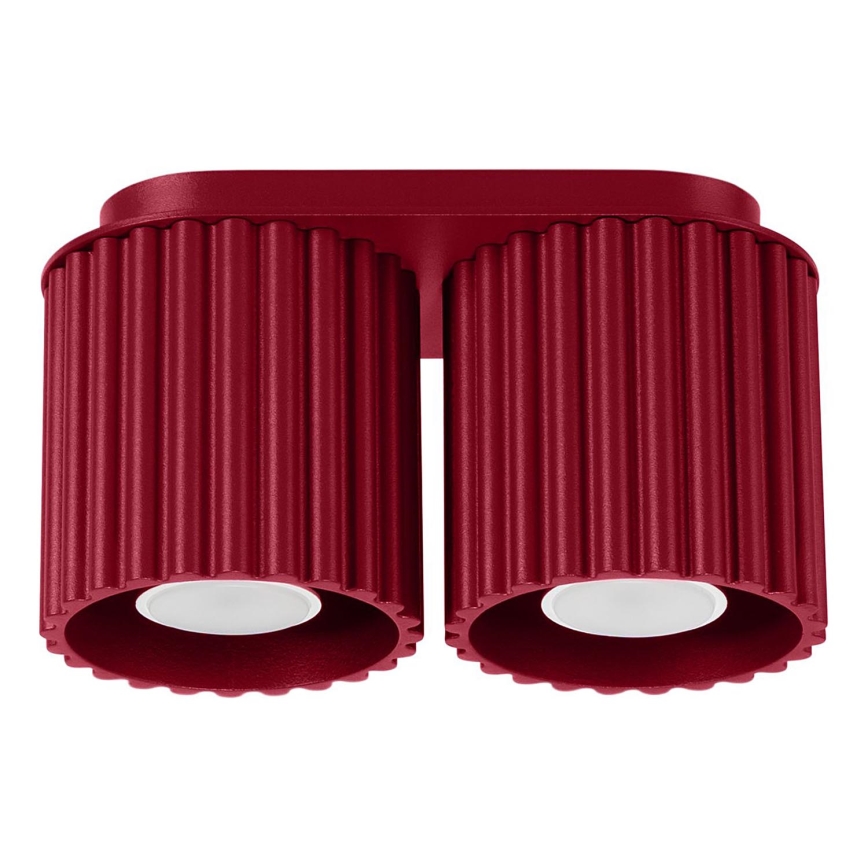 Deckenspot AURA 2xGU10/10W/230V rot