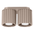 Deckenspot AURA 2xGU10/10W/230V taupe