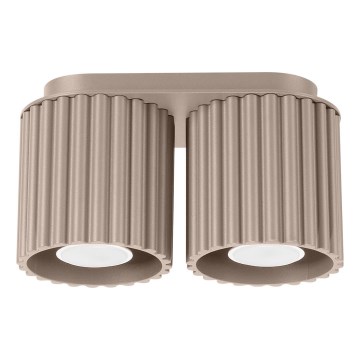 Deckenspot AURA 2xGU10/10W/230V taupe