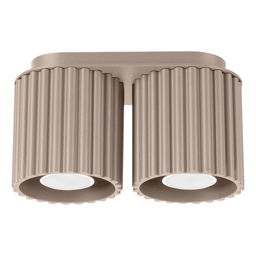 Deckenspot AURA 2xGU10/10W/230V taupe
