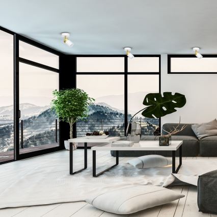 Deckenspot JOKER 1xGU10/25W/230V weiß/gold