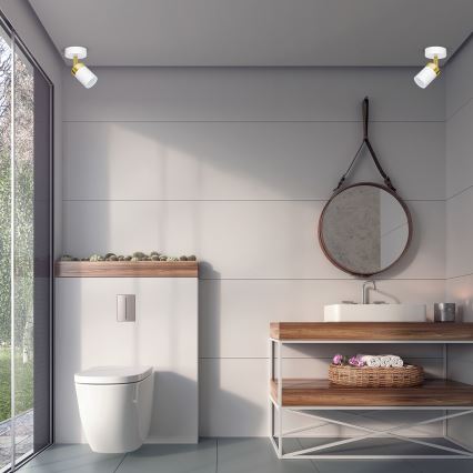 Deckenspot JOKER 1xGU10/25W/230V weiß/gold