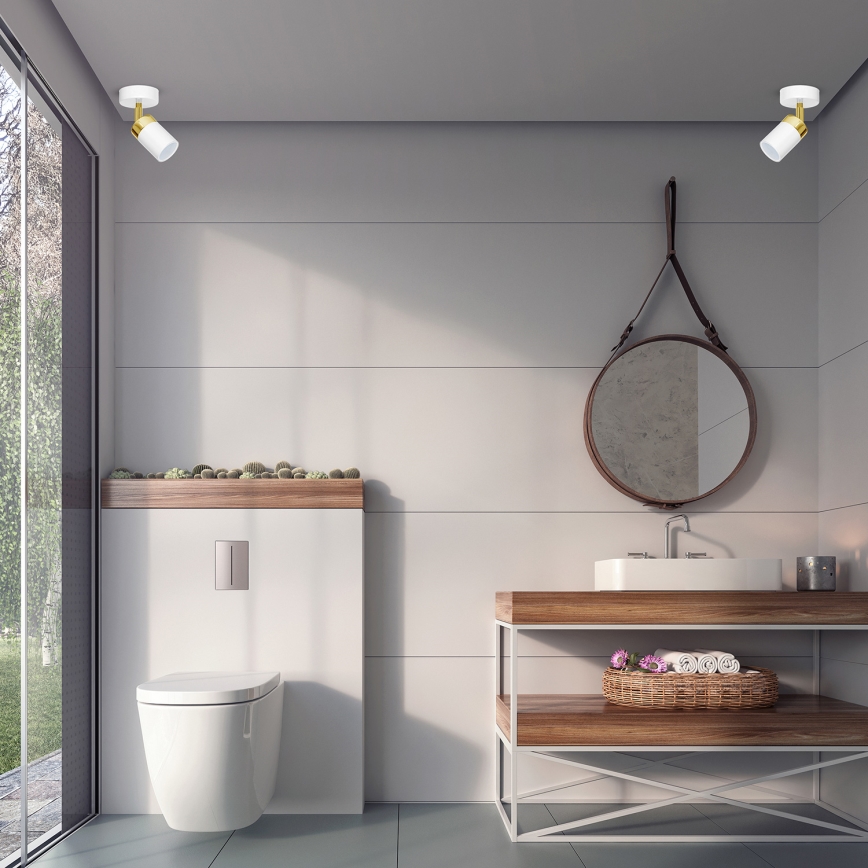 Deckenspot JOKER 1xGU10/25W/230V weiß/gold