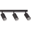 Deckenspot PIPE 3xGU10/10W/230V schwarz