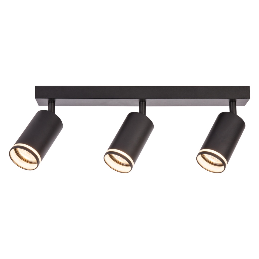 Deckenspot PIPE 3xGU10/10W/230V schwarz