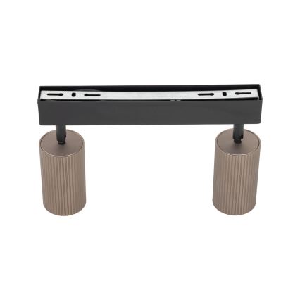 Deckenspot TUNE 2xGU10/10W/230V schwarz/braun