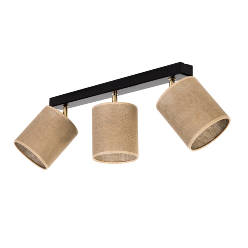 Deckenspotleuchte JUTE 3xE27/25W/230V – FSC-zertifiziert