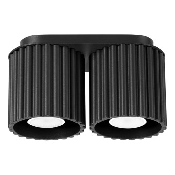 Deckenstrahler AURA 2xGU10/10W/230V schwarz