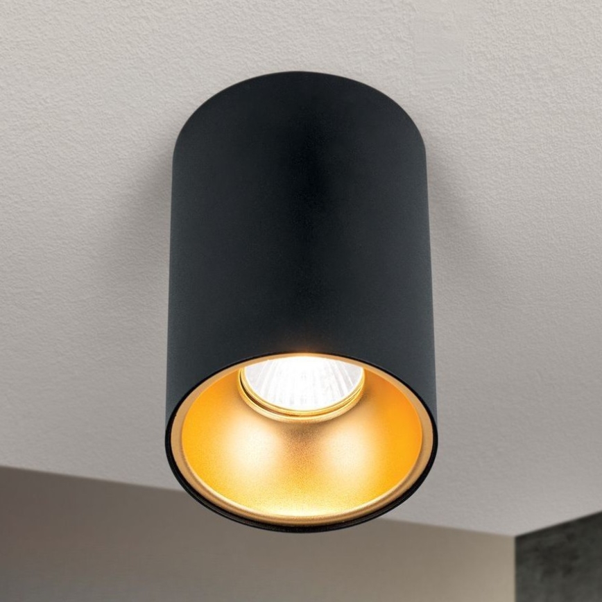 Deckenstrahler STARLIGHT 1xGU10/50W/230V schwarz/gold